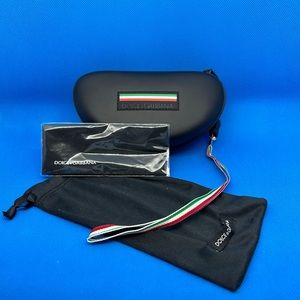 Italian flag colors dolce and gabbana hard sunglasses case